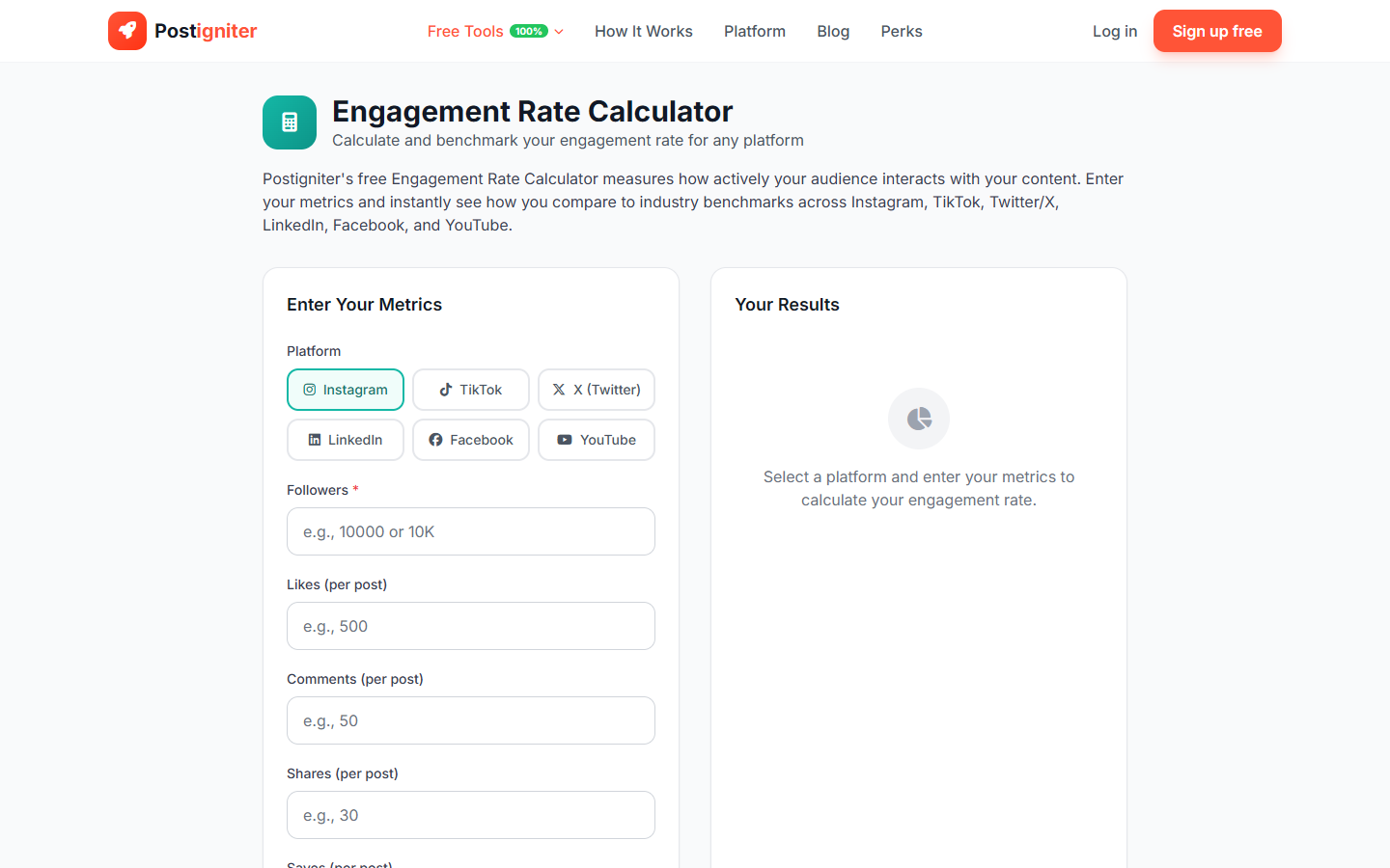 Engagement Rate Calculator