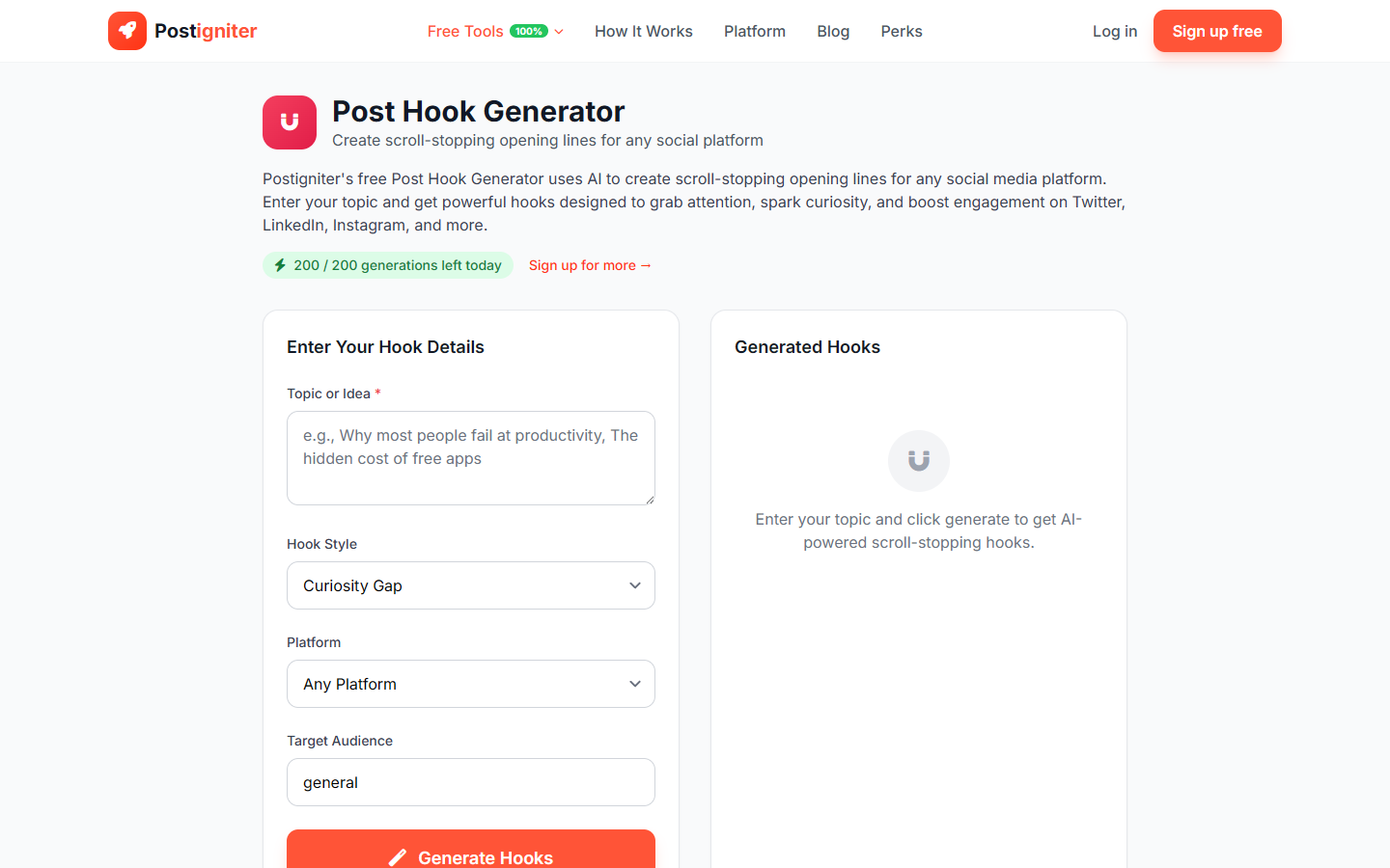 Post Hook Generator