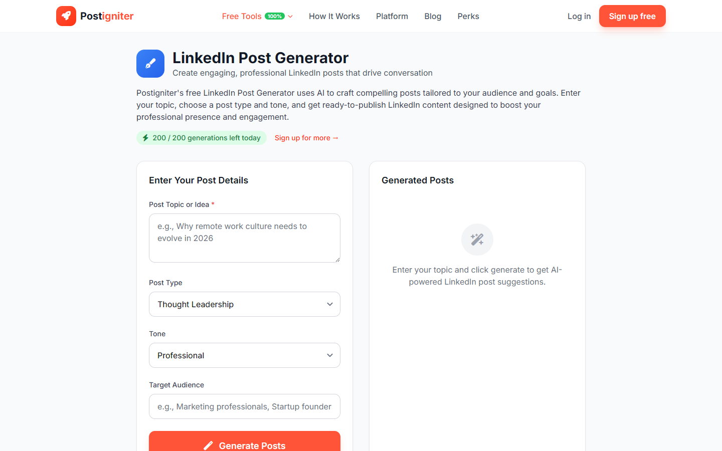 LinkedIn Post Generator